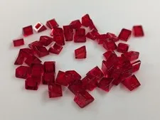Lego x50 New Trans-Red Slope 30 1 x 1 x 2/3 # 54200 Parts Bulk MOC Lot
