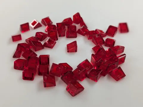 Lego x50 New Trans-Red Slope 30 1 x 1 x 2/3 # 54200 Parts Bulk MOC Lot