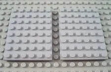 LEGO Lot of 2 Light Bluish Gray 6x8 Flat Plates