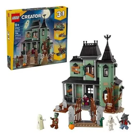LEGO Creator 3 in 1 Haunted Mansion 31167 Complete Set 736 pcs Ages 9+