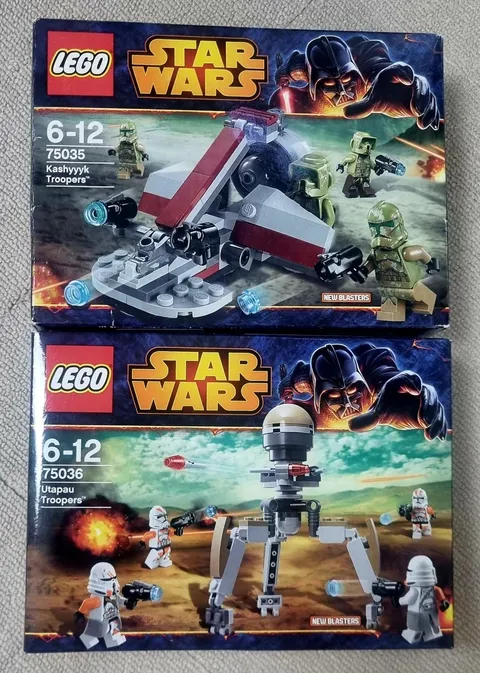 LEGO Star Wars 75035 Kashyyyk Troopers 75036 Utapau Troopers Lot Retired New Set