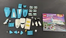 LEGO Friends 41100 Heartlake Private Jet Airplane Parts Lot Manual Incomplete