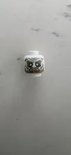 LEGO - Minifig, Head Ghost w/ Glowing Eyes, Moustache & Circles on Temples