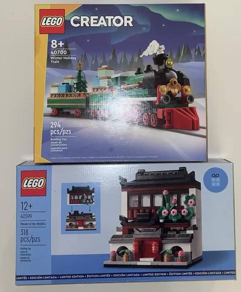 Lego Sets LEGO Houses of the World 4 40599 And Winter Holiday Train 40700 New