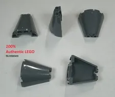 LEGO NEW 2x4x3 Dark Stone Grey Cone Half (5x) 6235153 Brick 38317