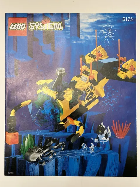 LEGO Aquazone: Crystal Explorer Sub (6175) 100% Complete, Excellent Condition!