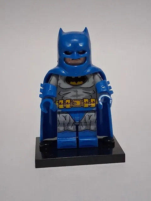 Batman Old Time Blue 80s Comics Custom Lego Inspired Super Hero New Rare
