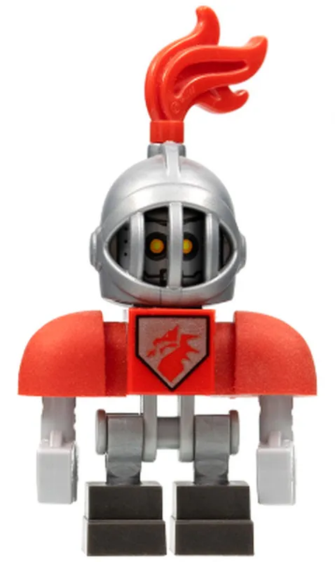 Macy Bot - Red Shoulders, Flat Silver Helmet - Used LEGO