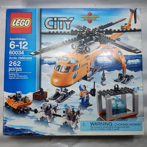 LEGO CITY  Arctic Helicrane 60034 Huskies Sled - New Sealed, Retired Set - READ!