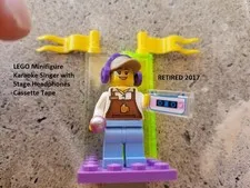 LEGO Minifigure Karaoke Singer with Stage Headphones Cassette Tape