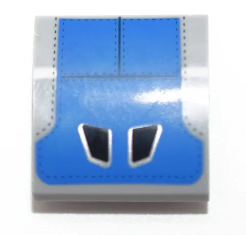 LEGO 2x2 Curved Slope Grey Blue Seat Headrest Print 76917 Nissan Skyline 6408454