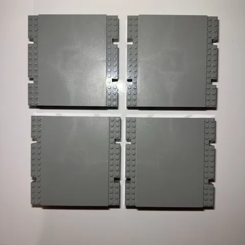 Lego 4 Light Gray Baseplate Raised Platform 16 x 16 x 2 1/3 2617pb02 6542