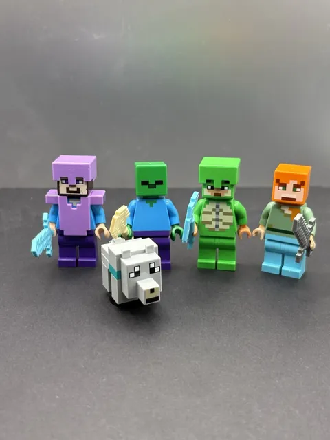 Lego Minecraft Minifigures lot of 5