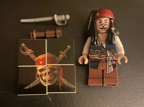 lego pirates of the caribbean captain jack sparrow minifigure Authentic Deluxe