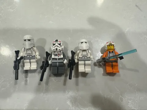 RARE! LEGO Star Wars AT-AT Driver sw0019 sw101 sw0102 - Set 4483 Minifigures lot