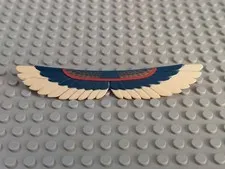 Lego 7307 - Dark Blue Feathered Wings Extended with Tan Feathers - Used