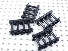 LEGO Lot of 4 Black 1x4x2 Spindle Fence Accessory Minifig BQ