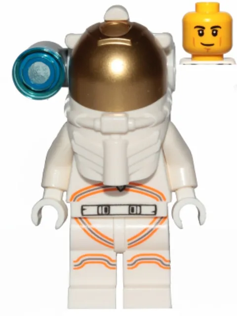 LEGO: Astronaut Male White Spacesuit Orange (cty1027)
