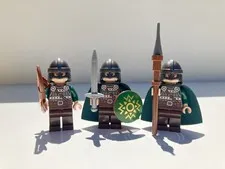 *NEW* REAL LEGO Lord of the Rings Rohan Soldiers x3 Lego Minifigures Army MOC