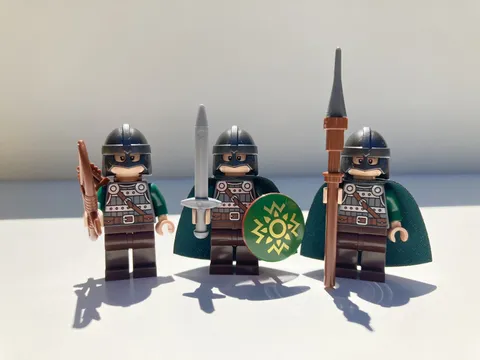 *NEW* REAL LEGO Lord of the Rings Rohan Soldiers x3 Lego Minifigures Army MOC