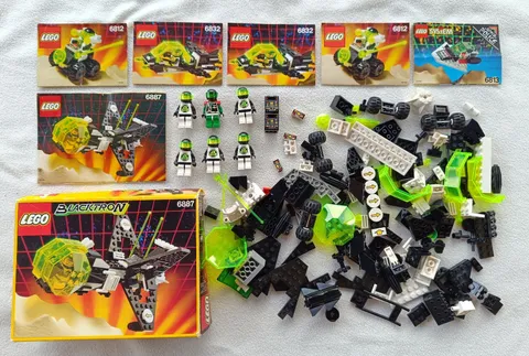 Lego SPACE Blacktron 2 6887 Allied Avenger 6832 Super Nova 6812 Grid Trekkor