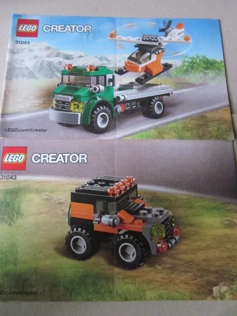 Lego Creator Building Instructions Instruction 31043 Truck and Jeep