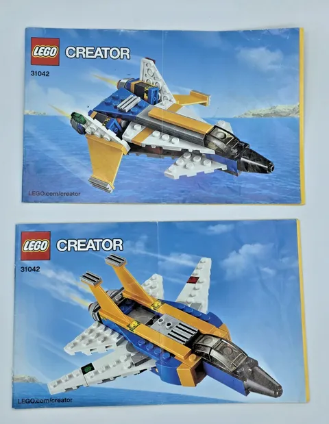 LEGO Creator 31042 Super Soarer 2 Books Instruction Manuals Only No Bricks 2016