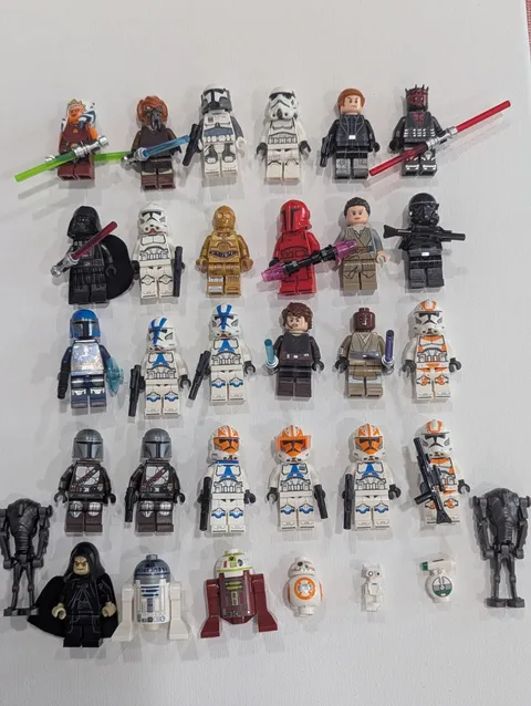 LEGO Star Wars Bulk Minifigure Lot of 30, 100% Genuine