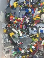 LEGO Bulk Lot Mixed Bricks & Pieces, Multicolor Plastic Parts