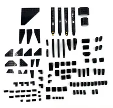 LEGO Black Replacement Parts 100+ Pieces Angles