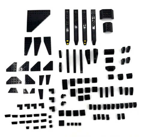 LEGO Black Replacement Parts 100+ Pieces Angles