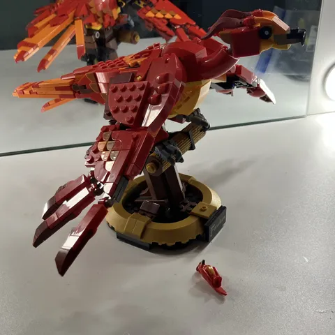 LEGO Harry Potter Fawkes Dumbledore’s Phoenix - Partially Broken +Missing Pieces