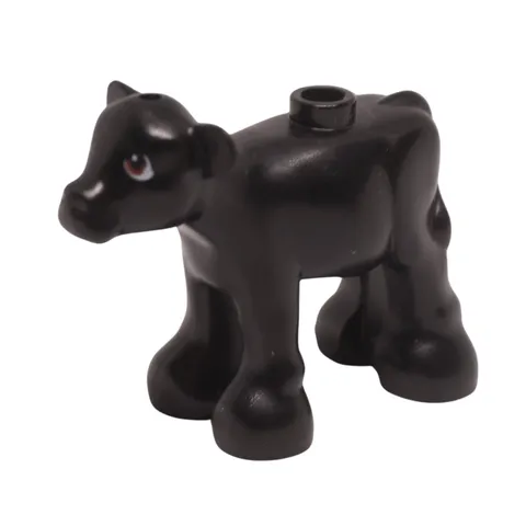 LEGO Baby Calf Cow Reddish Brown White Animal Figure Genuine