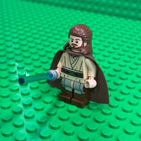 LEGO Star Wars Minifigure Qui-Gon Jinn (Printed Legs) sw0593 From Set 75058 MTT