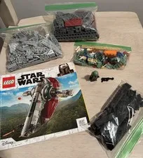 LEGO Star Wars 75312 Boba Fett's Starship; missing Mando fig otherwise complete