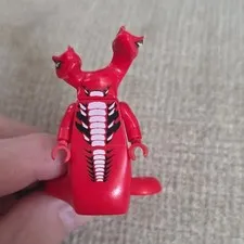 LEGO Red Snake/Serpent Minifigure Fangtom Njo0049. No Cracks Or Breaks.