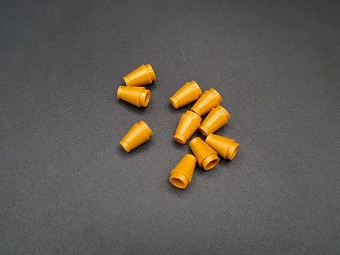 LEGO - 10x - Cone - Cone - 1x1 - Pearl Gold - Pearl Gold - 4589