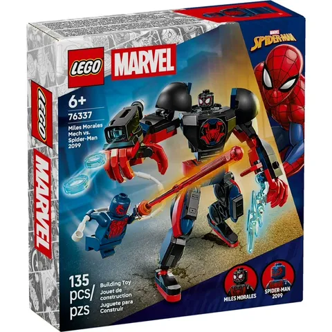 Lego Marvel *Miles Morales Mech Vs. Spider-Man 2099* (76337) 135 Pieces