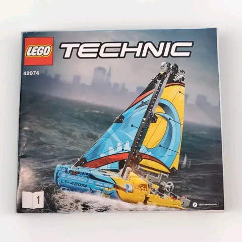 Lego Technic Racing Yacht 42074 Book 1  Instruction Booklet  Manual Only