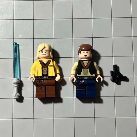 LEGO Star Wars HAN SOLO LUKE SKYWALKER Medal Ceremony Exclusive MiniFigures D8 1