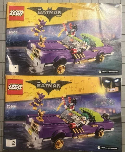 LEGO Instruction Manuals Lot of 2 – Batman 70906 (Manual 1 & Manual 2)