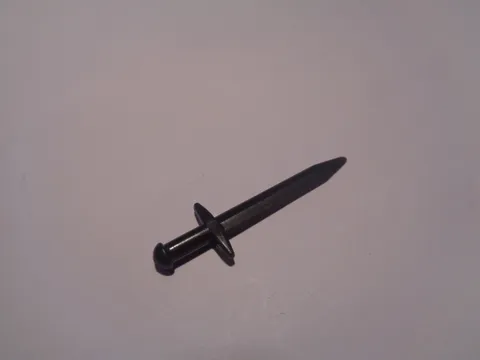Lego Minifigure, Weapon Sword, Greatsword Pointed 18031 Pearl Dark Gray New