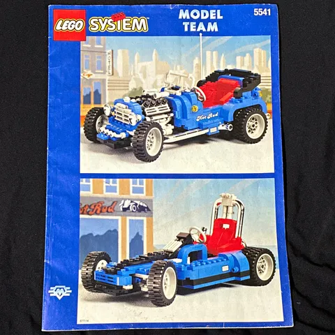 LEGO Model Team 5541 Hot Rod Instruction Manual Booklet Illustrated English 1995