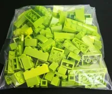 LEGO By The Pound Lime Green Bricks 4.8 oz Bag