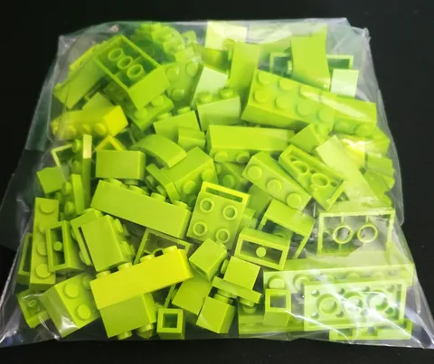 LEGO By The Pound Lime Green Bricks 4.8 oz Bag