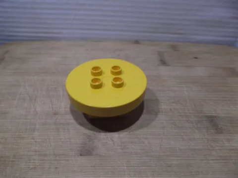 Duplo Lego Brick Yellow Round Table