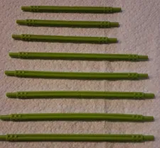 H-1 Lego Lot 8 Lime Green Soft Axle 14L & 11L 32199 32201 8649