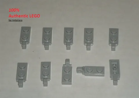 LEGO NEW 1x2 Light Bluish Grey Hinge Plate Finger (10x) 6266231 Brick 49715