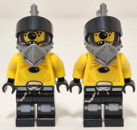 Lego Space Police Alien Snake 2 Minifigures Lot With Visor sp097