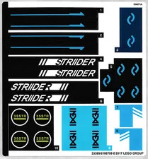 LEGO STICKER SHEET 70611 WATER STRIDER From Set New